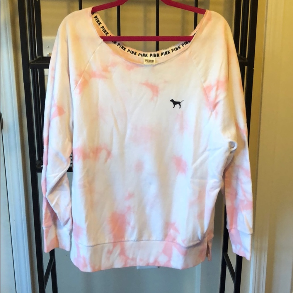 VS PINK off the shoulder sweatshirt